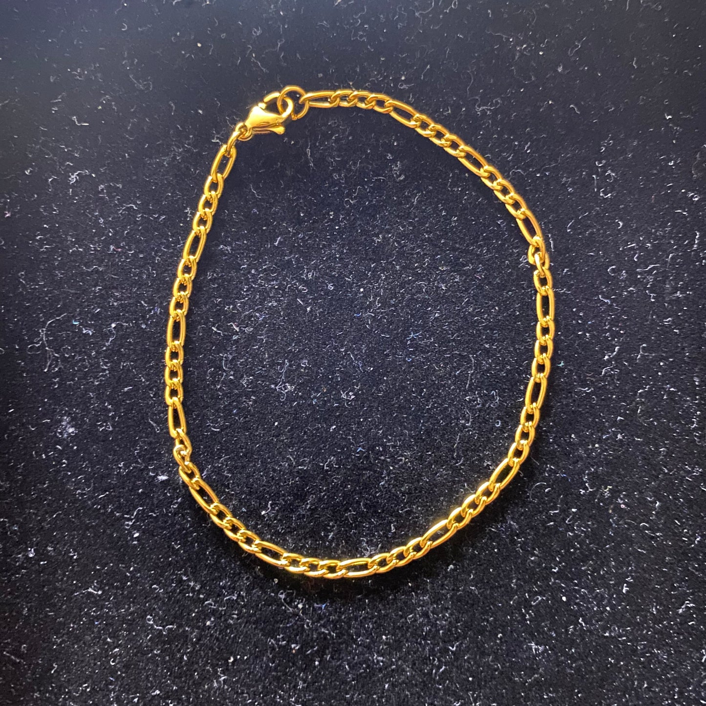 BJ 3MM FIGARO CHAIN BRACELET