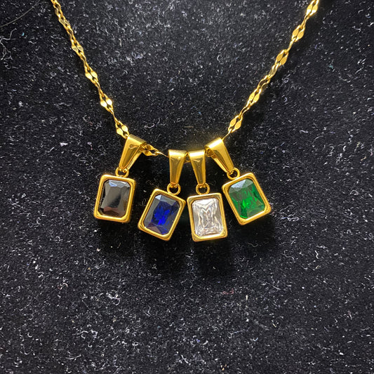 BJ TINY STONE PENDANT