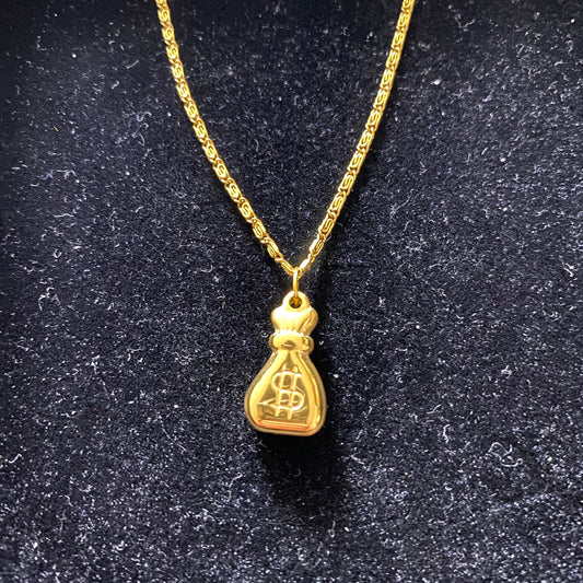 BJ MONEY BAG PENDANT